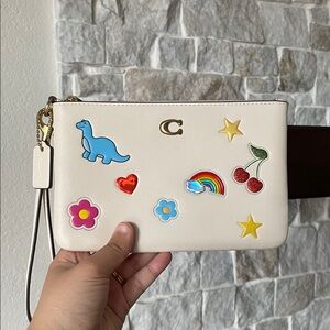 Coach Sticker Print Wristlet NWT